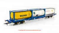R60045 Hornby Tiphook KFA Container Flat with 3 x 20ft TankTainers - Era 11